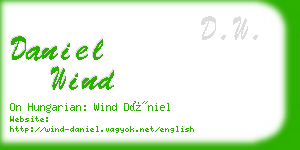 daniel wind business card